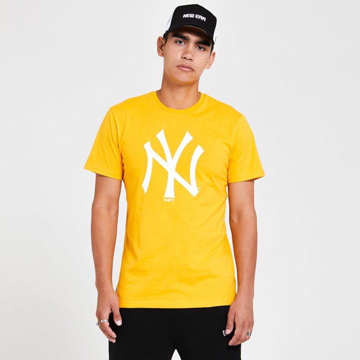 New York Yankees Colour Pack Miesten T-paita Keltainen - New Era Vaatteet Myynti FI-938740